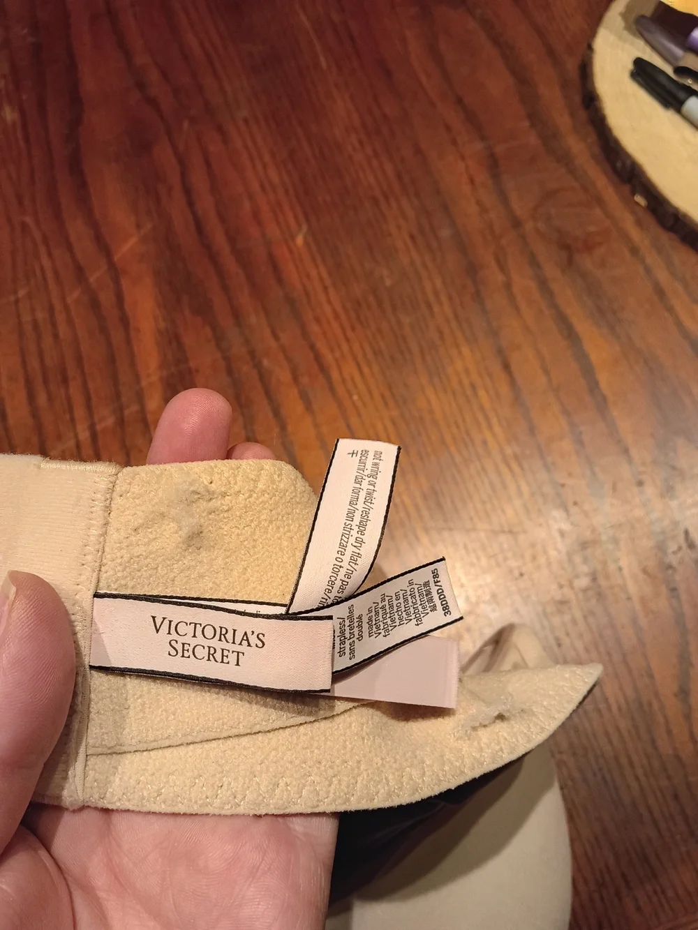 Victoria's Secret Strapless Molded Cup Bra - Cream